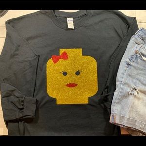 LEGO girl glitter shirt